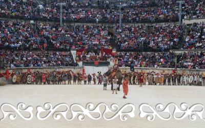 nimes 2015 arene elephant okelum grand jeux romains