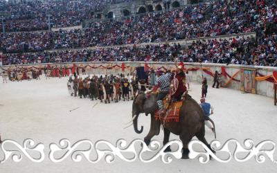 nimes 2015 arene elephant okelum grand jeux romains