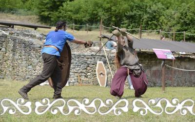 guerrieri warriors reenactment rievocazione storica villa romana almese ancient rome galloromanitas gallo romanizzazione celti romani celts