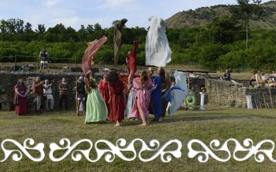 dance feminine danza femminile reenactment rievocazione storica villa romana almese ancient rome galloromanitas gallo romanizzazione celti romani celts