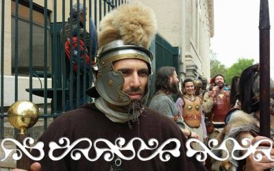 Warriors  auxilia galloromanitas  galloromanizzazione galloromanisation guerrieri okelum celti romani soldati Roman Arène Nimes arena romana cleopatra