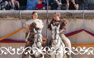 GJR Grands Jeux Romains 2017 La Reine Celte Boudicca Boadicea guerriero guerrieri guerriere guerriera donna celta celti auxilia romani arena romana aréne de Nimes
