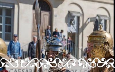 GJR Grands Jeux Romains 2017 La Reine Celte Boudicca Boadicea guerriero guerrieri guerriere guerriera donna celta celti auxilia romani arena romana aréne de Nimes