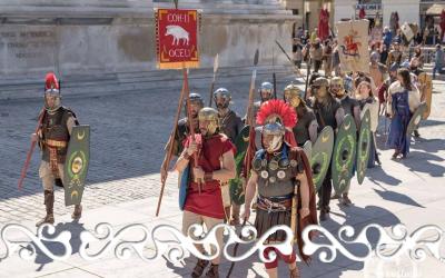 GJR Grands Jeux Romains 2017 La Reine Celte Boudicca Boadicea guerriero guerrieri guerriere guerriera donna celta celti auxilia romani arena romana aréne de Nimes
