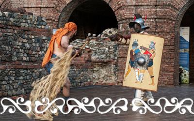 #museirealitorino #teatroromano #rievocazionestorica Associazione Okelum #rievocazione #torino #okelum #gladiatori #giochigladiatori #rievocazionestorica #reenactment #antichiromani #teatroromano #museireali #torino #ludustaurinorum 