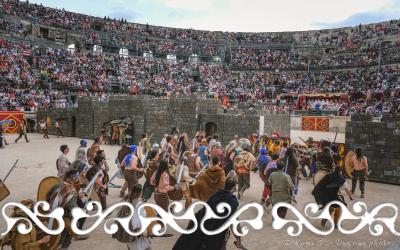 #okelum #arènedenîmes #LesJournéesRomaines #reenactment #reenactors #rievocazionestorica #celtiveri #celticwarrior #guerriericelti #guerrieri #pitti #pictes #journéesromaines