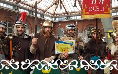 carnevale carlevè balon gruppi storici rievocazione storica gianduja giacometta okelum romani ausiliari auxilia guerrieri celti danzatrici romane celte celtic roman 2018
