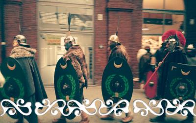 carnevale carlevè balon gruppi storici rievocazione storica gianduja giacometta okelum romani ausiliari auxilia guerrieri celti danzatrici romane celte celtic roman 2018