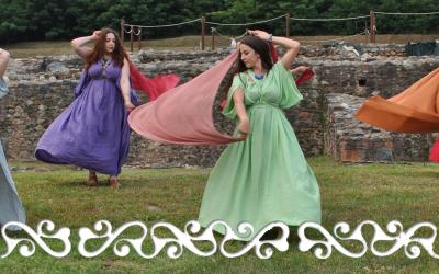 Okelum dervonnae dervonne danze dance antiche hystorical roman dance celtic feminine danze femminili matrone villa romana caselette auxilia almese gallloromanitas romanizzazione reenactment danzatrici celtiche danzatrici romane danza romana