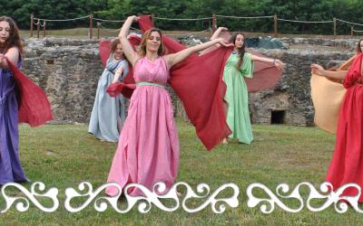 Okelum dervonnae dervonne danze dance antiche hystorical roman dance celtic feminine danze femminili matrone villa romana caselette auxilia almese gallloromanitas romanizzazione reenactment danzatrici celtiche danzatrici romane danza romana