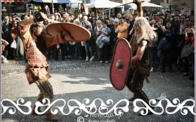 okelum balon torino antico carnevale gladiatori guerrieri celti romani
