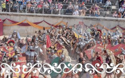 nimes grands jeux romains spartacus okelum celt celts kelt warrior dance dancers danseuse celtique dervonnae dervonne