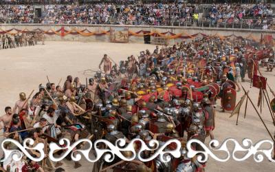 nimes grands jeux romains spartacus okelum celt celts kelt warrior dance dancers danseuse celtique dervonnae dervonne