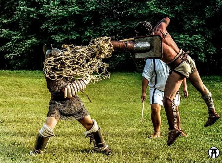 okelum galloromanitas gladiatori reziario